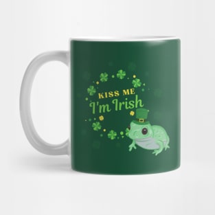 Kiss Me I'm Irish Frog Mug